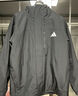 adidas拒水加绒内胆三合一连帽外套男女秋冬阿迪达斯官方轻运动   浅褐   2XL 实拍图