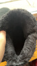 意尔康雪地靴女短筒棉鞋加绒女靴保暖面包鞋 26322W 黑色 39  实拍图