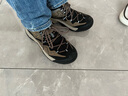 骆驼（CAMEL）踏山男士户外登山复古网面休闲低帮徒步鞋 G14S342046 棕/黑 40 实拍图