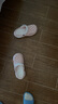 卡帝乐鳄鱼洞洞鞋女士夏季凉鞋休闲拖鞋花园两用沙滩凉鞋女 1463 粉白 37-38 实拍图