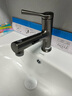 箭牌（ARROW）枪灰面盆水龙头冷热洗脸盆水龙头卫生间抽拉式水龙头AE4175MGG 实拍图