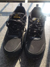 361°男鞋运动鞋男秋冬季新款男士休闲鞋防水旅游鞋黑色加绒跑步鞋子 曜石黑/皇冠金[皮面] 41 实拍图