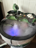 祥业 水泵配件 假山盆景配件抽水泵设风水轮鱼缸加湿器加氧装饰品流水造景摆件雾化器 金属雾化配七彩灯 实拍图