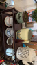 栖草院（QICAOYUAN）茶杯架子桌面置物架茶台小博古架茶具摆件茶叶罐中式展示收纳架 50长古味杯架双层 实拍图