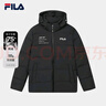 FILA 斐乐官方情侣羽绒服2025年冬时尚休闲连帽上衣男女同款保暖外套 实拍图