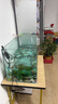 晶明水族客厅居家中小型鱼缸透明热弯超清玻璃一体金鱼缸带氧气灯光造景 简易套餐长60*宽30*高36cm 一件也发货 实拍图