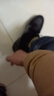 奥康（Aokang）官方男士商务通勤系带舒适休闲皮鞋透气西装牛皮鞋爸爸 黑色 39 实拍图