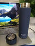 富光 富光悠乐保温杯水杯316不锈钢杯子便携车载商务办公男女学生刻字 磨砂墨蓝色500ml（316内胆） 实拍图