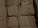 太平鸟男装羽绒服灯芯绒拼接男短款冬季情侣面包服 饼干棕1 L  实拍图