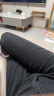 百图betu女装秋季新款休闲裤高腰灯芯绒直筒裤显瘦裤子女2409T81 灰色 M 实拍图