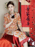 回力婚鞋女鞋2025新款春夏红色新娘透气百搭鞋子结婚秀禾服中式板鞋女 酒红色【新娘婚鞋 不含配饰】 37 实拍图