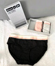 蕉内（Bananain）301S女士三角精梳棉内裤撞色腰带7A抗菌中腰本命马年红色礼盒3件 【加弹款】粉腰-花灰色系 3条 S 实拍图