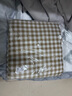 北欧风棋盘格裸睡亲肤被套单件水洗棉机洗斜纹加大单人被罩 浅咖格 150*200CM【单件被套】 实拍图