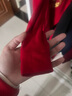 红豆儿童保暖内衣男女童秋衣秋裤无痕抗菌弹力磨毛绒套装Y2101红色130 实拍图