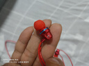 鑫辉业有线入耳式 耳机线控带麦游戏吃鸡电脑音乐手机降噪适用于oppo华为vivo小米荣耀苹果 活力红-3.5mm线控带麦通话耳机 实拍图