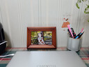 约美 欧式复古简约创意组合6寸7寸8寸10寸12寸A4实木相框摆台 棕色 6寸（10.2x15.3cm） 实拍图