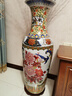 垚罄 陶瓷粉彩落地大花瓶客厅工艺品摆件花艺 1米大花瓶酒店企业 春风得意 满花  90cm单根 配底座 实拍图