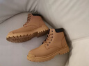 回力马丁靴男靴中高帮男鞋秋冬新款大黄靴厚底防水英伦复古工装靴子男 黄色 / 经典加绒款 41 实拍图