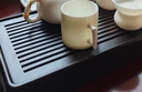 尚言坊黑檀木茶盘家用实木茶台中式简约办公室蓄水小型茶台茶具托盘 2【黑檀木】山雨茶盘35x22cm 实拍图
