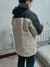 骆驼（CAMEL）冲锋衣防风三合一可拆两件套登山服120-1X暖白/幻影黑,女M 实拍图