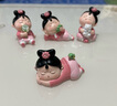 如果（Roogo）古风国潮治愈系小摆件创意装饰品办公桌面可爱仕女送女生生日礼物 格格的日常4个一套送礼袋 实拍图