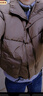 皮尔卡丹（pierre cardin）时尚欧货羽绒棉服女短款2025新款冬季小个子时尚时尚风面包服外套 咖啡色  袖子没拉链 L 120-140 实拍图