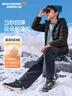 Skechers斯凯奇儿童羽绒服男童女童外套石墨烯蓄热保暖中大童冬装P424K076 碳黑/0018 150 cm 充绒量66g 实拍图