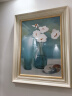 艺米客厅装饰画现代简约沙发背景墙画欧式餐厅挂画美式壁画 平安纳福（简约、欧式白框） 60X80*2-80X100cm|适用L型沙发 实拍图