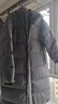 京东京造面包长款羽绒服运动户外秋冬加厚保暖外套男 砾石灰 XL 实拍图