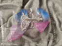 手工灵动蝴蝶儿童发夹古风发饰女童会动的弹簧蝴蝶可爱中国风发卡 粉蓝【一个装】 实拍图