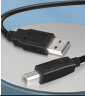 也仁USB 3.0打印线 适用明日/维海德/保凌摄像机传输采集USB转方口type-B高速数据打印线10米YR-A2335 实拍图