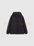 Gap男装徽章logo抽绳立领连帽羽绒服纯色外套677652 黑色 XL (180/100A) 亚洲尺码 实拍图