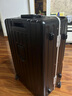 世界地理德国前开盖行李箱男拉杆箱密码箱女万向轮旅行箱包24英寸酷炫黑 实拍图