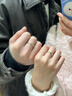 BOEAY树与太阳情侣戒指女款纯银对戒钟久久求婚表白戒指送女朋友送老婆 树与太阳情侣对戒/七仓发货 实拍图