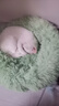 柒哦猫窝保暖冬季狗窝封闭式四季通用甜甜圈猫窝冬天网红宠物垫子用品 保暖长绒深睡窝-牛油果绿 M【15斤内适用 50cm】 实拍图