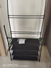 飞旺藤达简易鞋架子家用门口多层室内寝室宿舍出租屋用鞋柜置物架衣帽架 黑色4层80CM【加厚层板】 实拍图