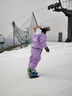 南恩滑雪手套冬季五指手套保暖防水单双板冬季户外棉闷子 黑色 L 实拍图