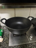 小幸福鑄鐵（KITCHEN LITTLE HAPPINESS KITCHEN）小幸福铸铁元宝锅氮化铁锅不粘锅家用大容量炒锅无涂层电磁炉通用 升级款单锅+铁盖+手套+麻绳 36cm 实拍图