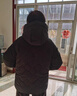 奉孝中年妈妈冬装棉袄加绒外套2024新款中老年人女装冬季棉衣羽绒棉服 黑色 XL(建议105斤以内) 实拍图