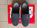 足力健老人鞋一脚蹬散步鞋艾草健康爸爸鞋休闲鞋冬季男鞋 1716Z黑色38 实拍图
