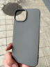固返 多巴胺磨砂半包纯色适用苹果15promax半包手机壳iphone14plus软壳高级感13防摔全包12防指纹流汗 【石墨灰】磨砂半包大孔软壳 iPhone 14 实拍图