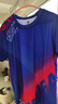 锐特斯丁羽毛球服套装男女款短袖夏季运动训练衣服排球乒乓球衣比赛服定制 A182蓝色+AK106黑银-男两件套 XL 实拍图