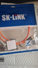 SK-LINK 光纤跳线 ST-ST千兆多模双芯UPC光纤线机房收发器OM2尾纤50/125um低烟无卤1米 SK-TX1GMM-2STST1M 实拍图
