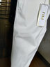 PHJ休闲裤女春夏新款时尚百搭女裤高腰显瘦小脚哈伦裤通勤烟管西装裤 九分裤-白色 4XL（170-190斤） 实拍图