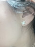 禾匠轻奢通体S925银锆石耳钉女士高级感生日礼物通勤养耳洞送女友老婆 通体S925银金色耳钉【配证书】 实拍图