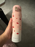 宝威玛（BVGMAV）保温杯女士学生双盖316不锈钢大容量水杯子成人儿童吸管弹盖杯红 实拍图