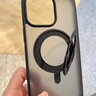 牛膜皇 苹果手机壳iPhone13/14plus支点壳充电支架防摔气囊保护高端透明 【360°旋转-酷炫黑】冰环支架丨强磁吸附 iPhone 13 Pro Max 实拍图