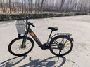 凤凰（Phoenix）电动自行车成人男女士锂电池电动车新国标小型助力电瓶车电单车 L8黑色【单速】26寸辐条轮 15AH电动续航45公里 实拍图
