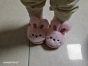 忆爱儿童棉拖鞋秋冬宝宝拖鞋包跟女童棉鞋家居小男孩棉鞋可爱保暖棉拖 粉色小兔 15 码22/23内长13.5cm（1-2岁） 实拍图