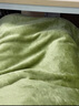 合雨（heyu）小毛毯双层加厚秋冬季办公室午睡盖腿毯子法兰绒膝盖毯学生儿童毯 秋香绿 70*100cm-双层加厚 实拍图